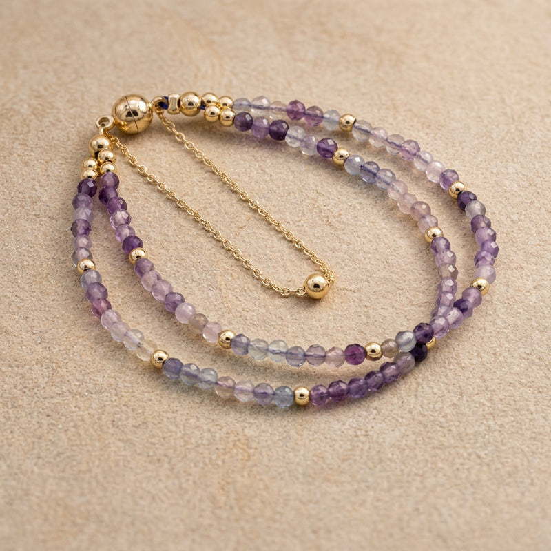 Fluorite Stone Bracelet "Velmora"