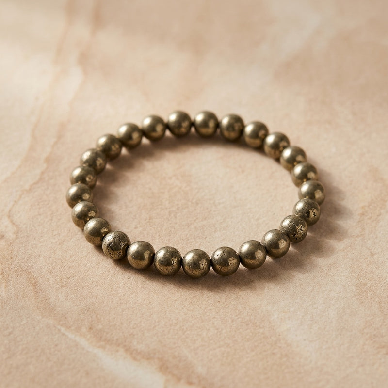 Pyrite Stone Bracelet “Iron”