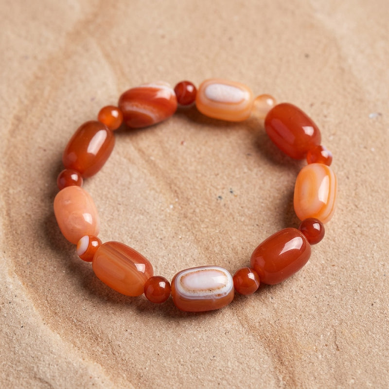 Red Agate Bracelet “Elyra”