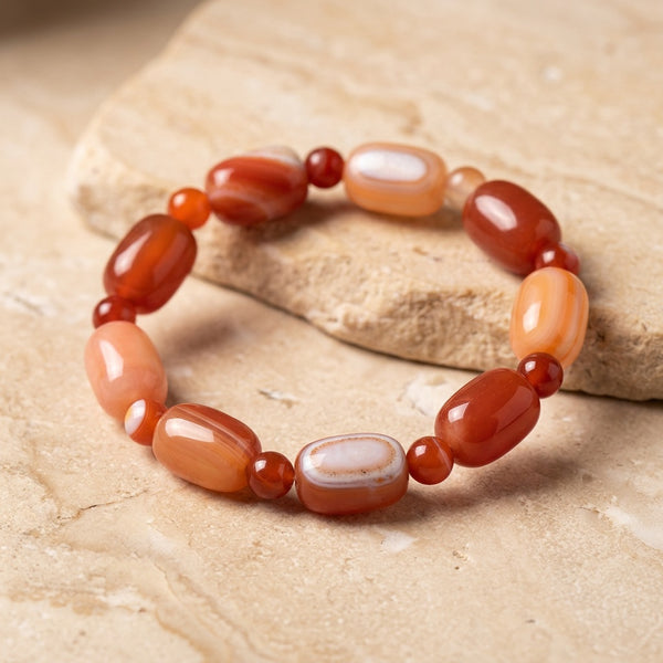 Red Agate Bracelet “Elyra”