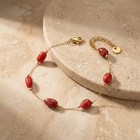 Red Jasper Stone Bracelet “Terra Pulse”