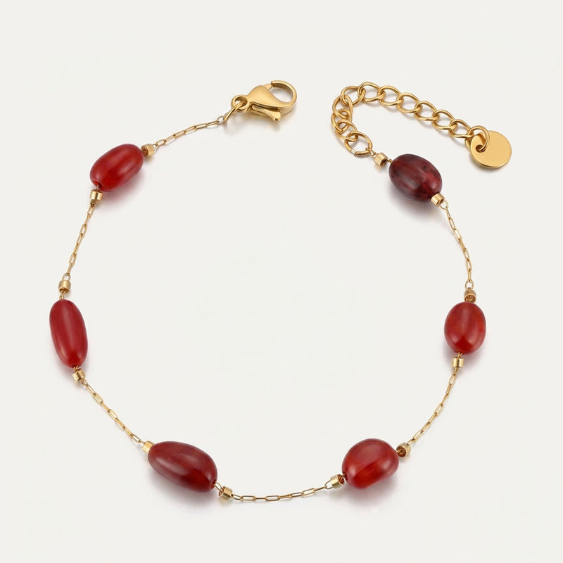 Red Jasper Stone Bracelet “Terra Pulse”