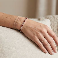 Ruby Gemstone Bracelet "Crimson"