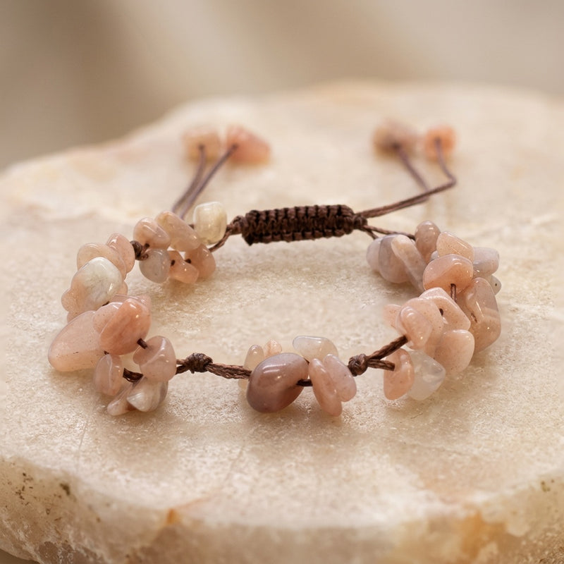 Pink Rhodochrosite Bracelet "madru"