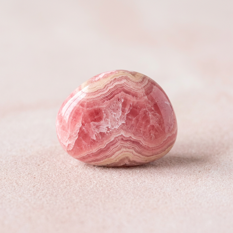 Rhodochrosite Stone Ring “Blush Reverie”