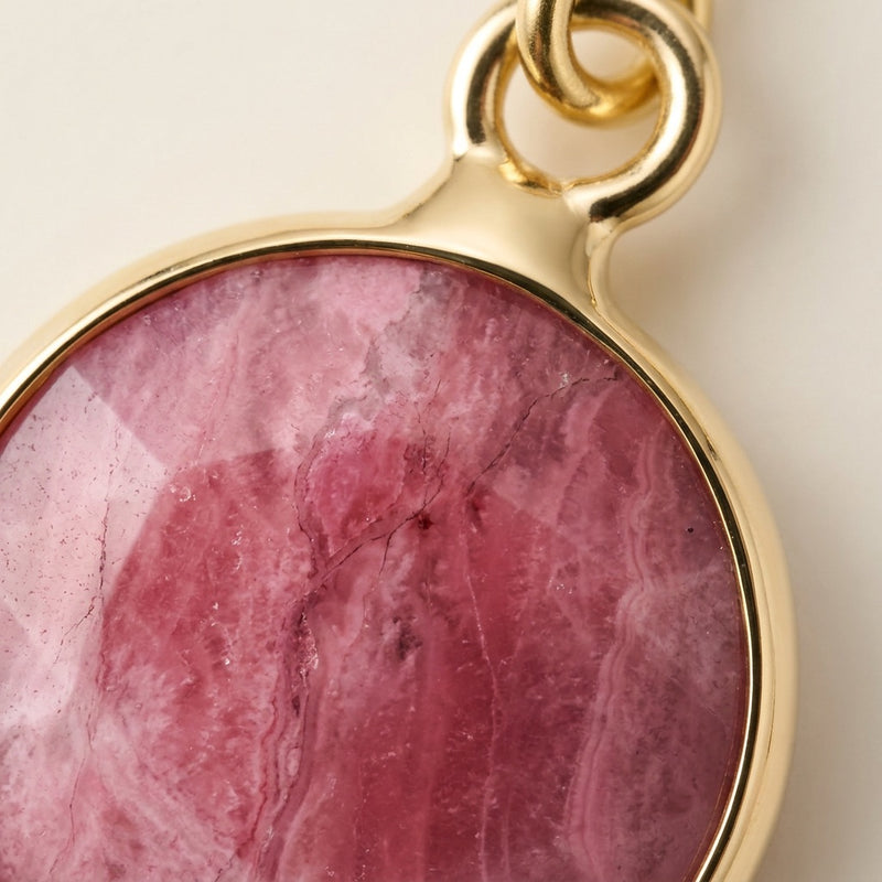 Rhodonite Stone Earrings "Precious"