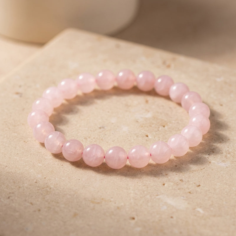 Rose Quartz Stone Bracelet "Element"