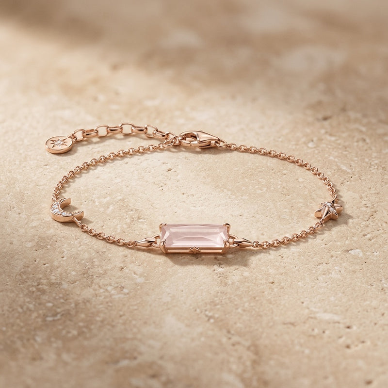 Rose Quartz Bracelet "Selune"