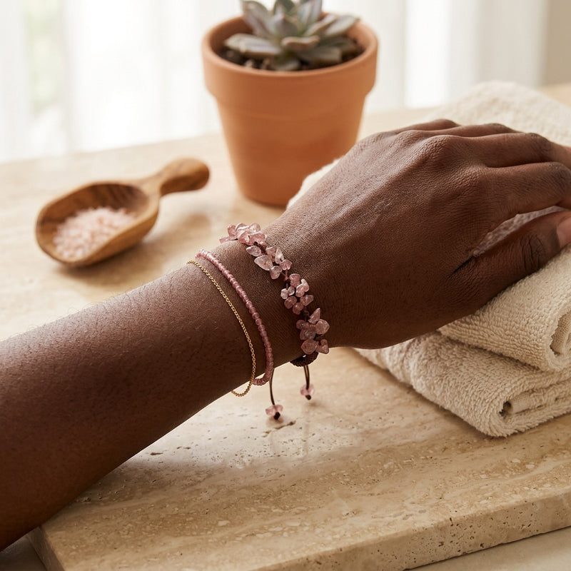 Rose Quartz Bracelet "Madura"