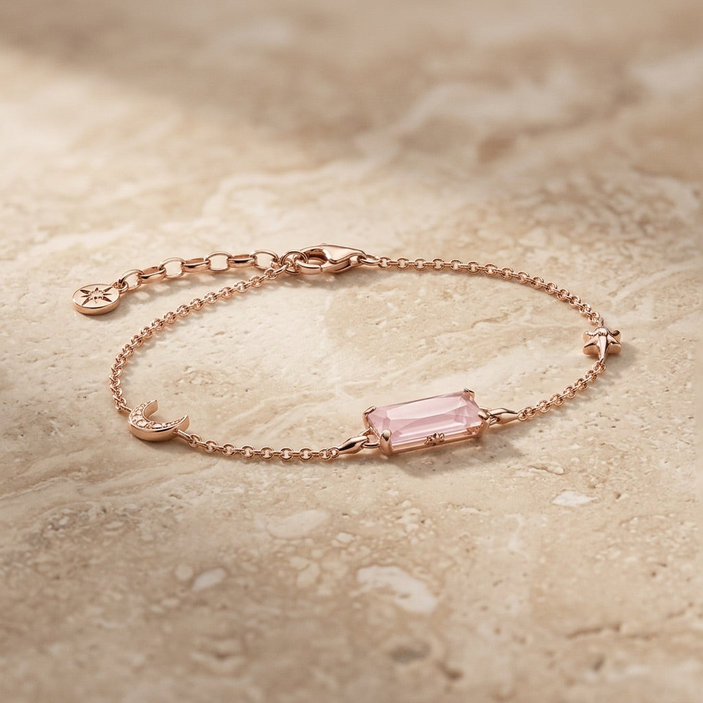 Rose Quartz Bracelet "Selune"