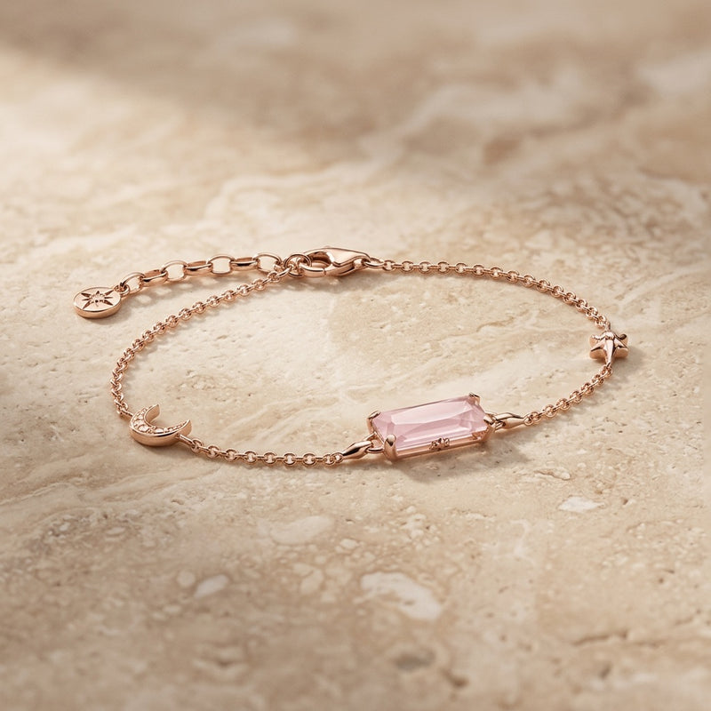 Rose Quartz Bracelet "Selune"