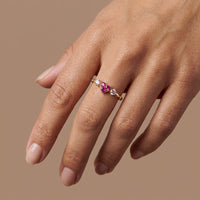 Rose Quartz Ring "Valentine"