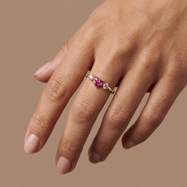 Rose Quartz Ring "Valentine"