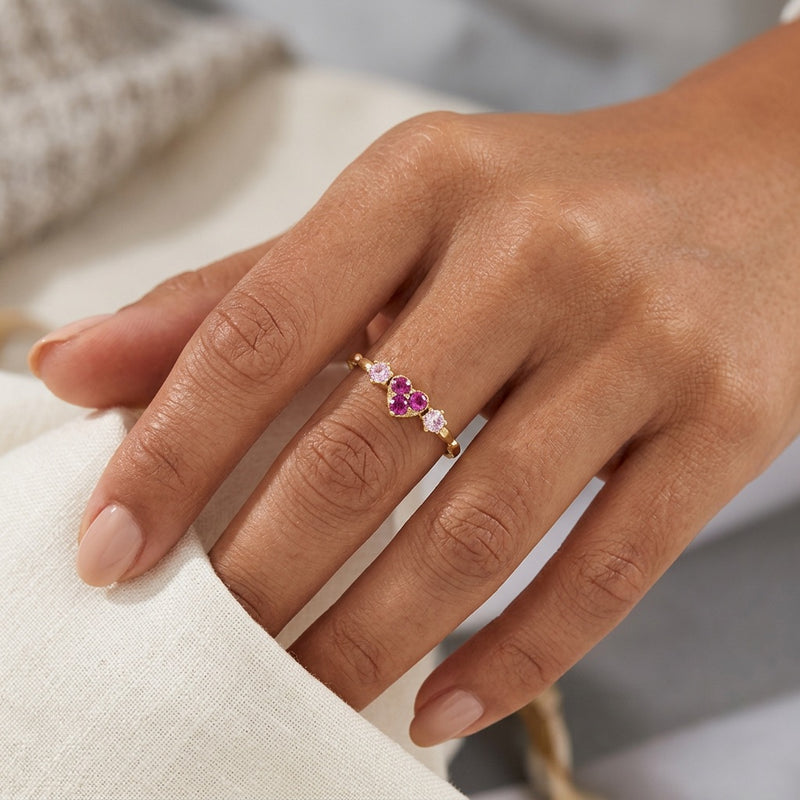 Rose Quartz Ring "Valentine"