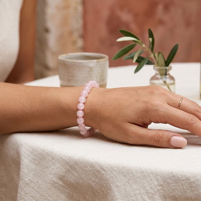 Rose Quartz Stone Bracelet "Element"