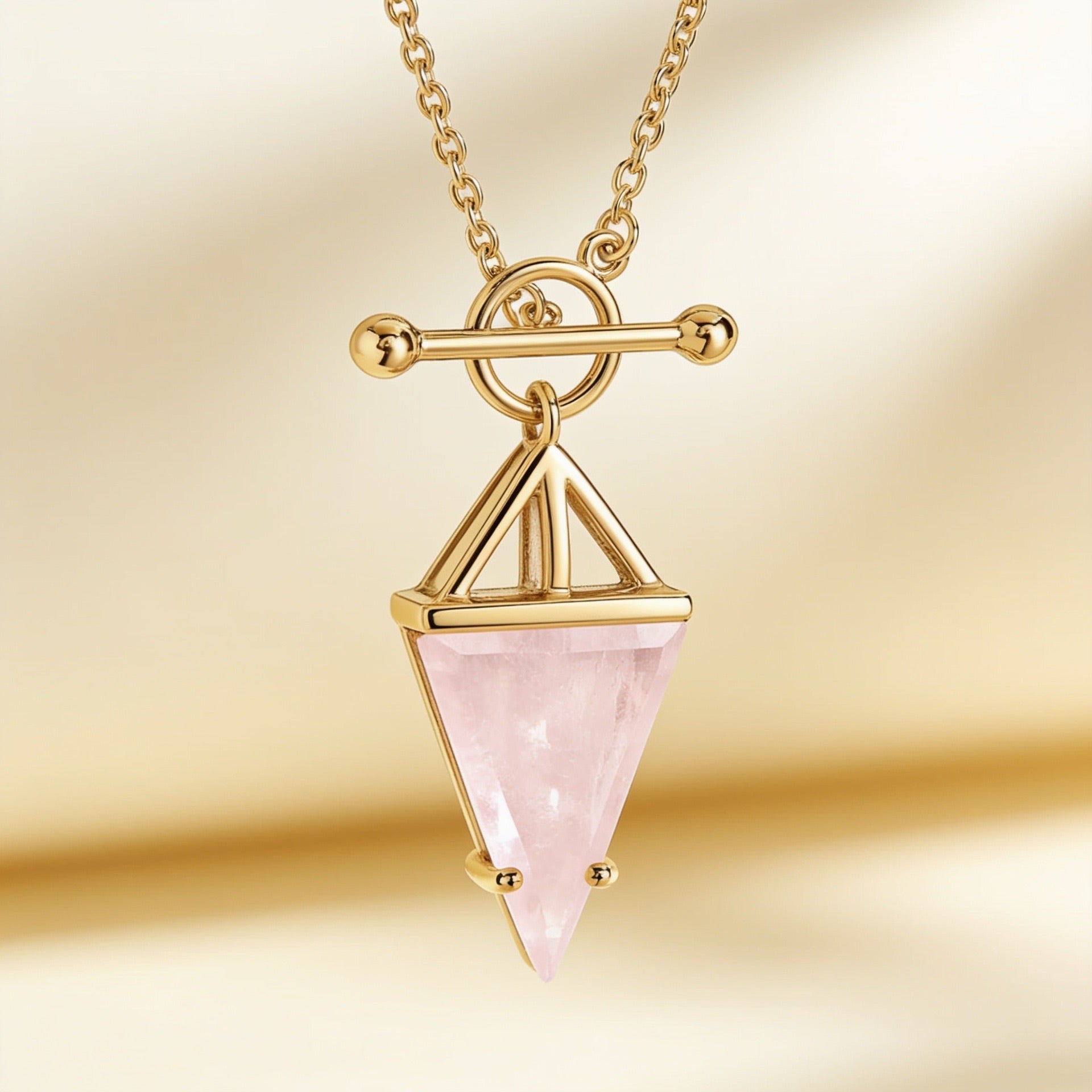 Rose Quartz Necklace "Hero"