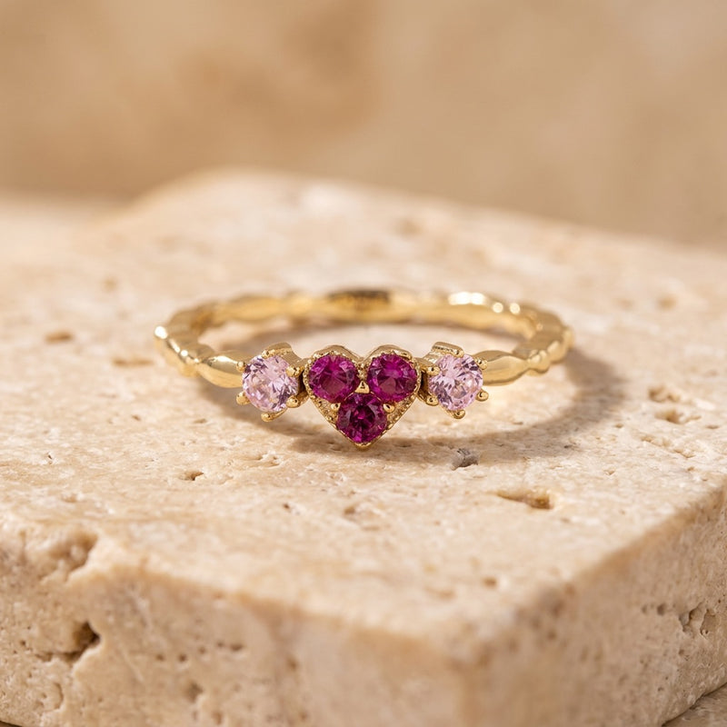 Rose Quartz Ring "Valentine"