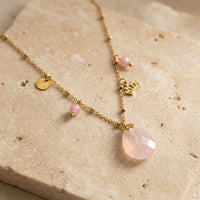 Rose Quartz Necklace "Joy"