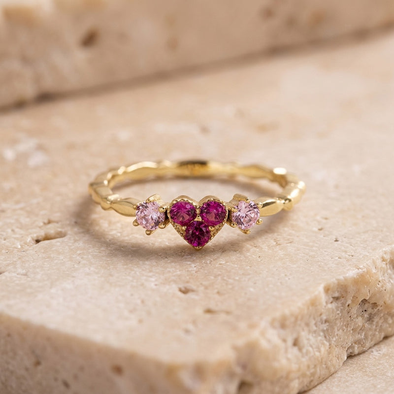 Rose Quartz Ring "Valentine"
