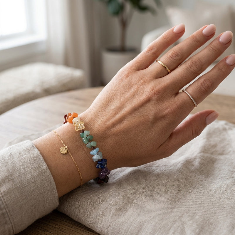 7 Chakras Stone Bracelet "Madura"