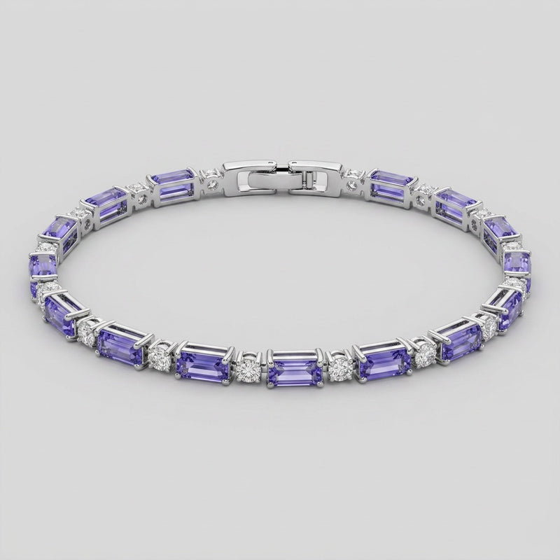 Amethyst Bracelet "Pulpor" gold/ silver