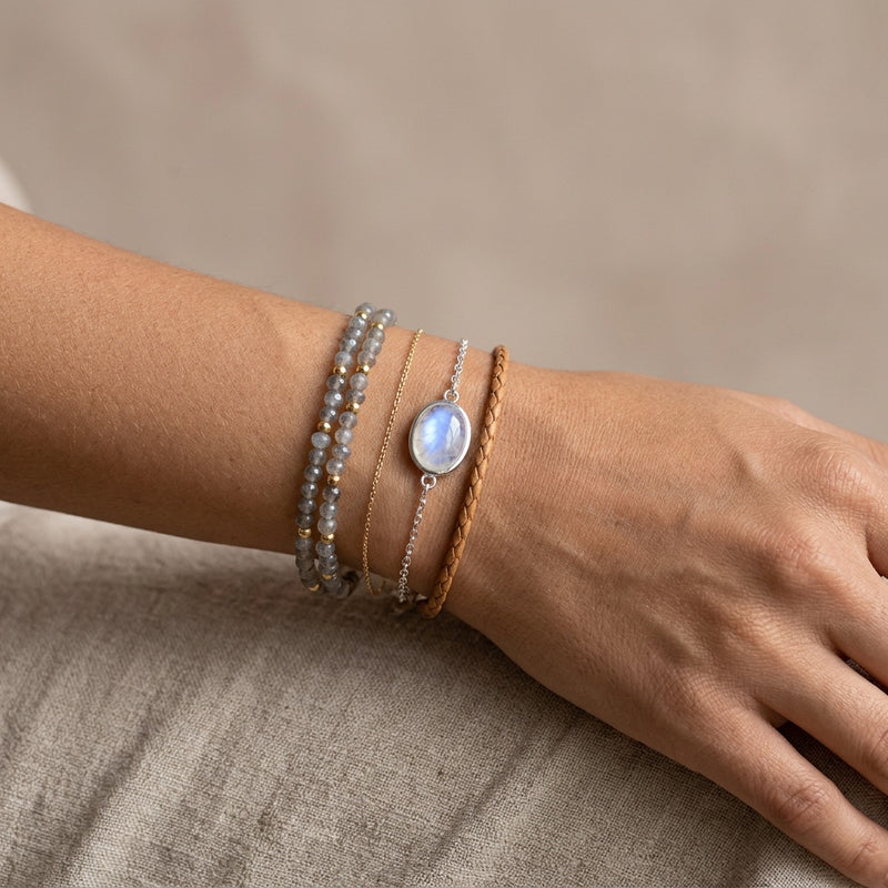 Moonstone Bracelet Silver "LYS"