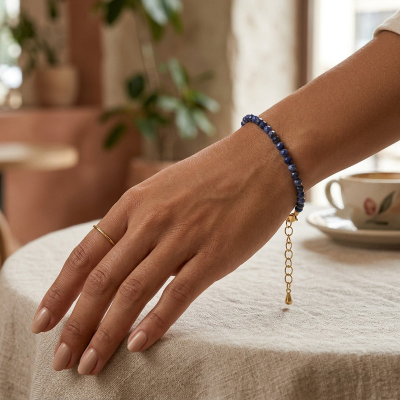 Sodalite Stone Bracelet "Bohem"