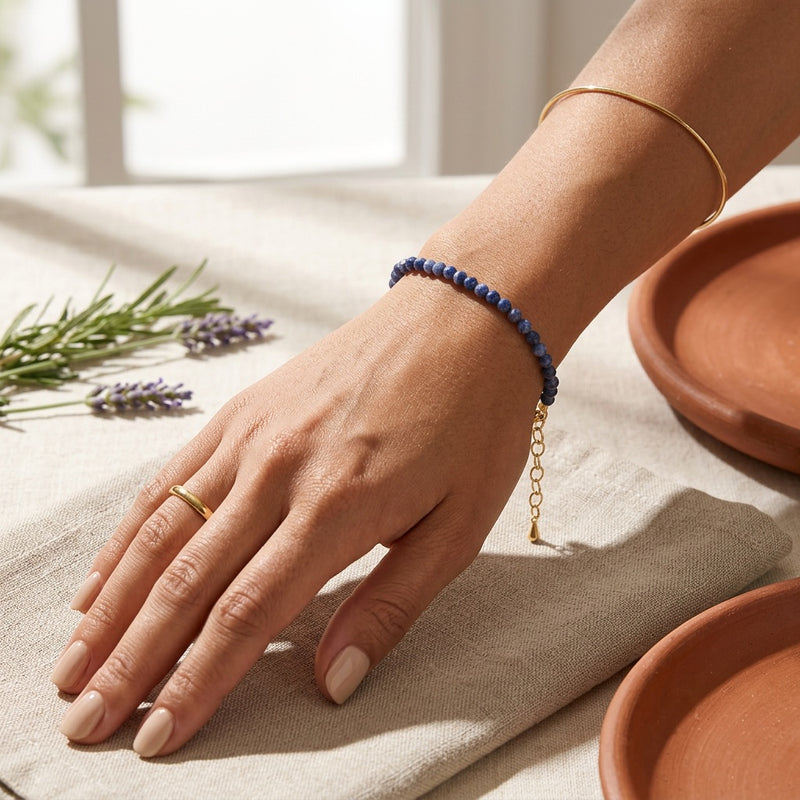 Sodalite Stone Bracelet "Bohem"