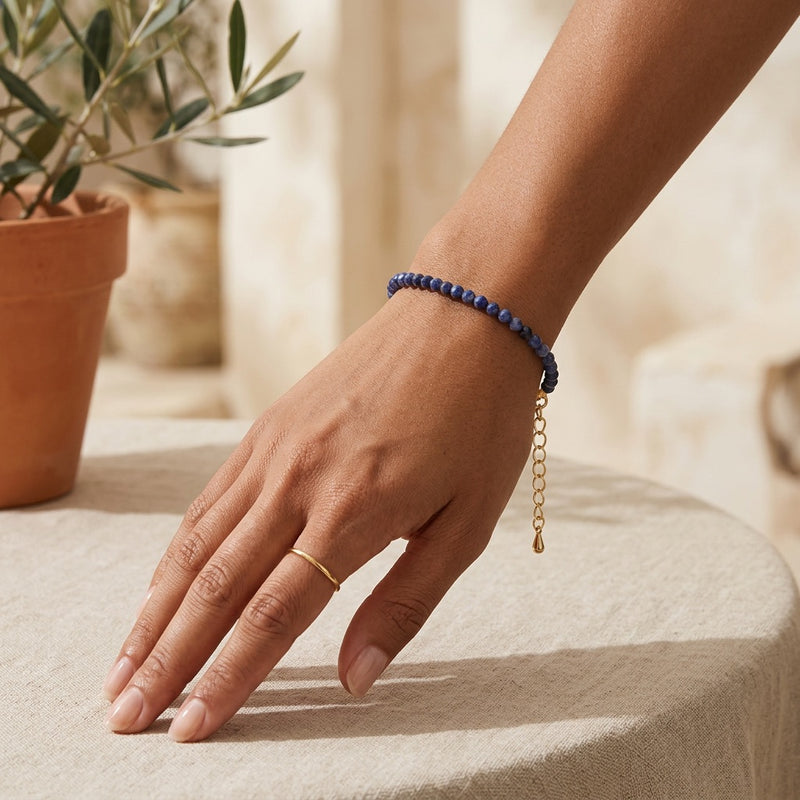 Sodalite Stone Bracelet "Bohem"