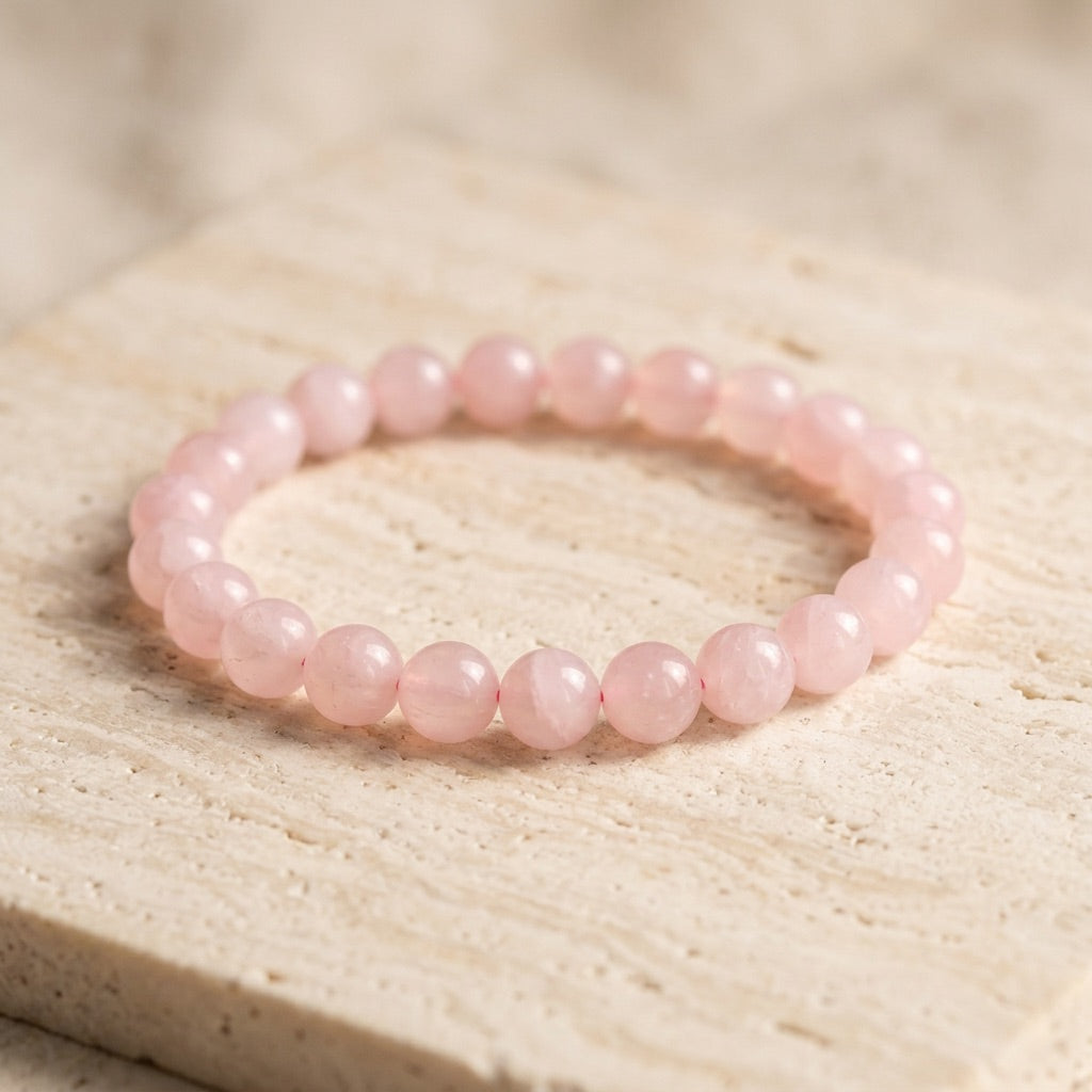 Rose Quartz Stone Bracelet "Element"