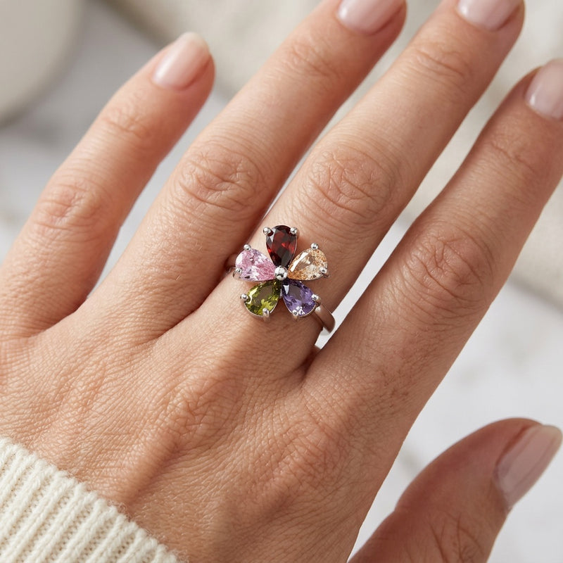 Multi Gemstone Ring "Lucky"