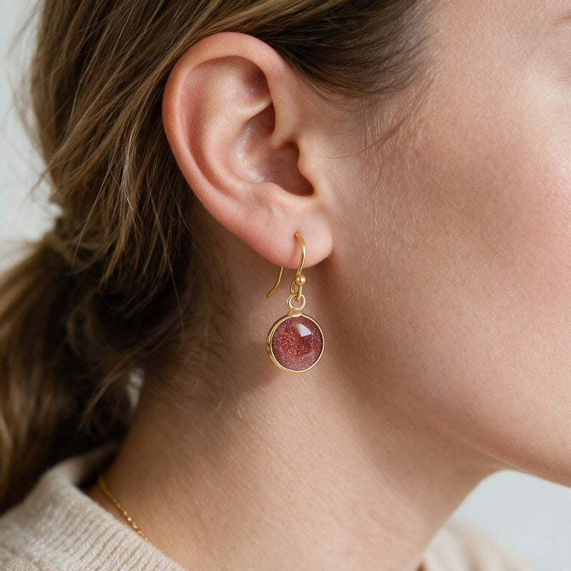 Sunstone Earrings "Precious"