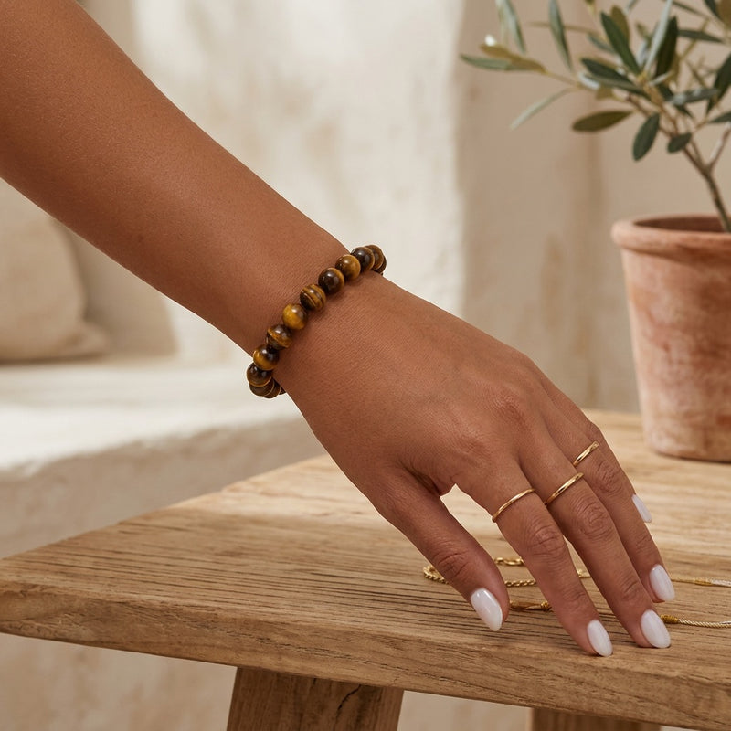 Tiger Eye Stone Bracelet "Element"