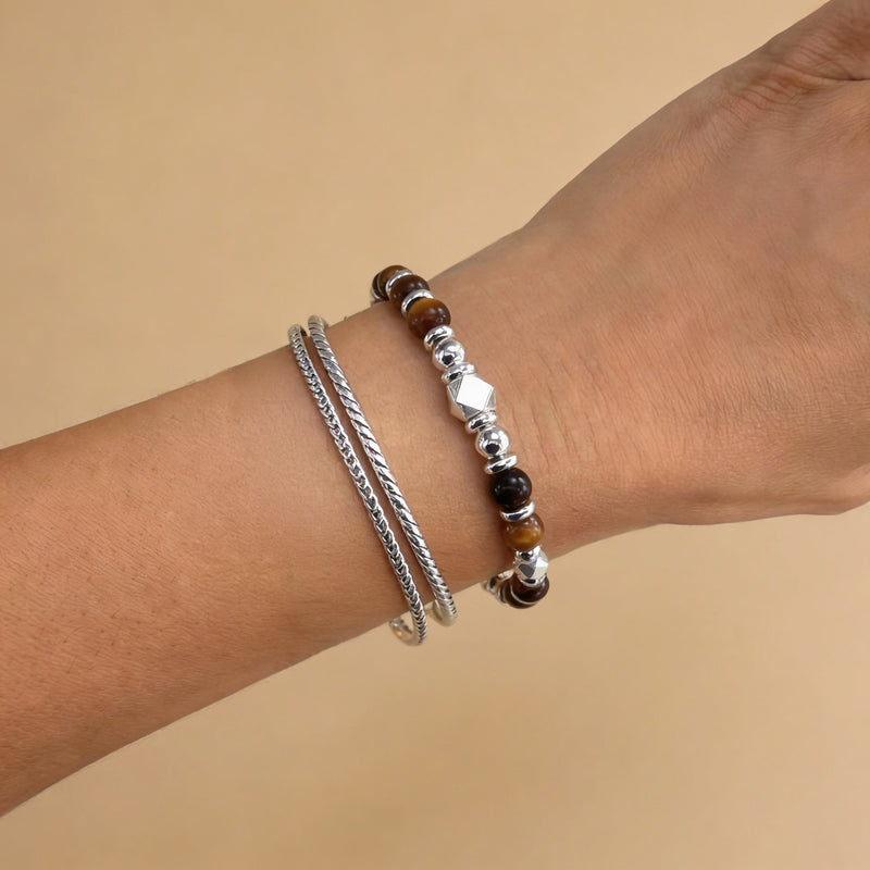 Tiger Eye Stone Bracelet "Solar"