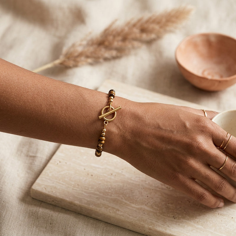 Tiger Eye Bracelet "Nautilis"