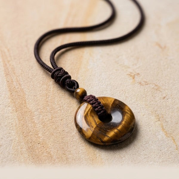 Tiger Eye Pendant "Orbit"