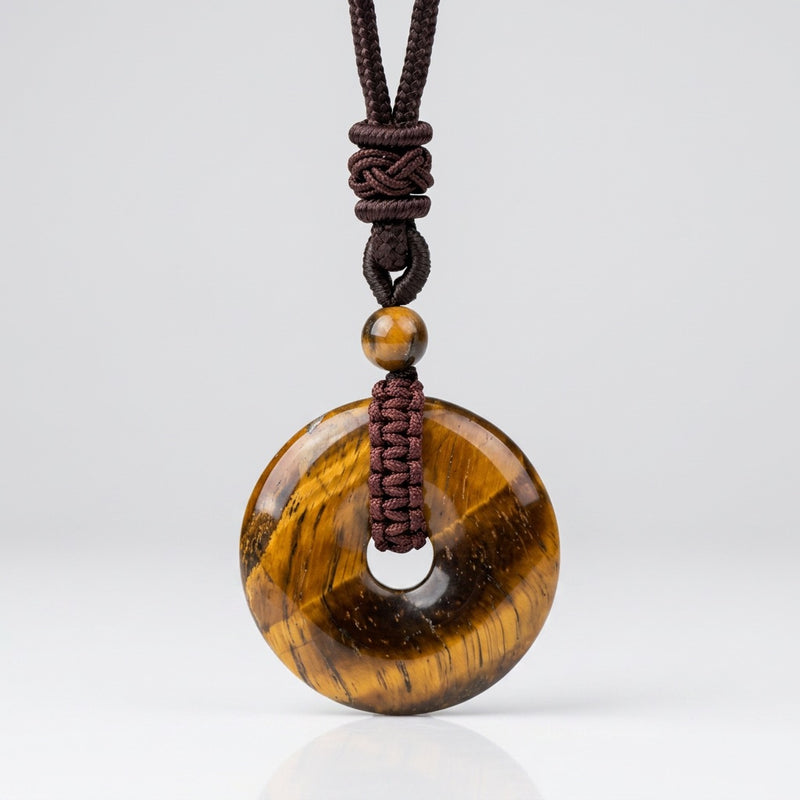 Tiger Eye Pendant "Orbit"