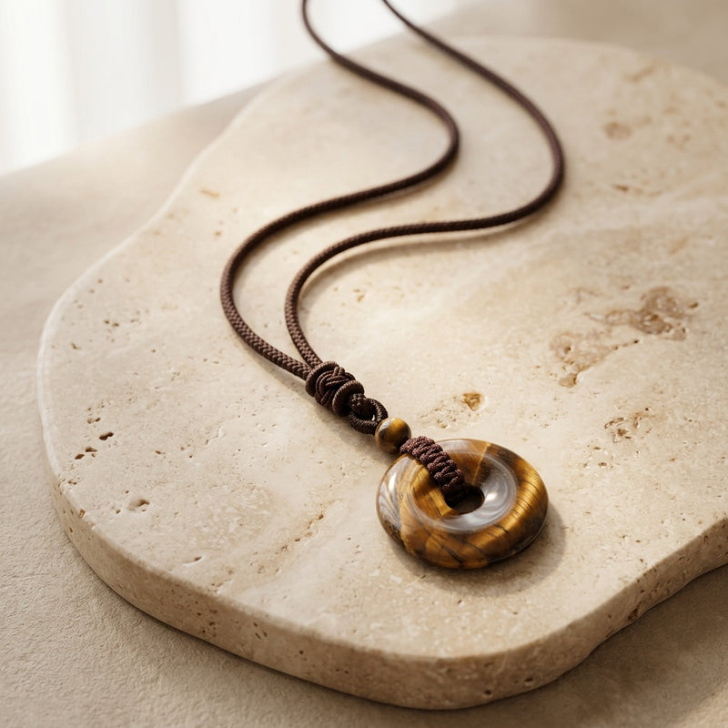 Tiger Eye Pendant "Orbit"