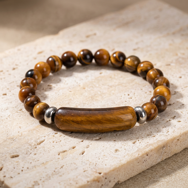 Tiger Eye Stone Bracelet "Solvane"