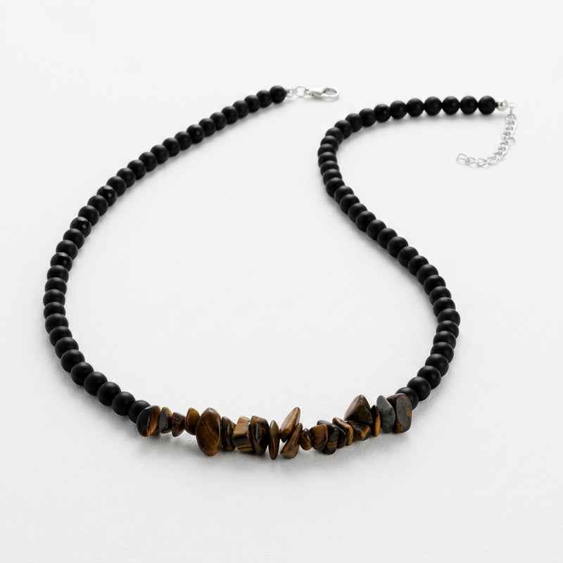 Tiger Eye Stone Necklace "Valtheris"