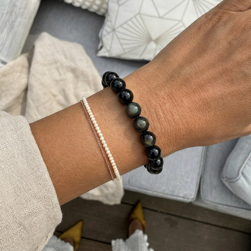 Black Tourmaline Bracelet “Bolas”