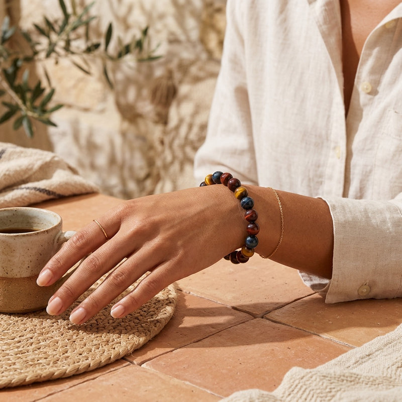 Tiger Eye Stone Bracelet “Element Veyron”