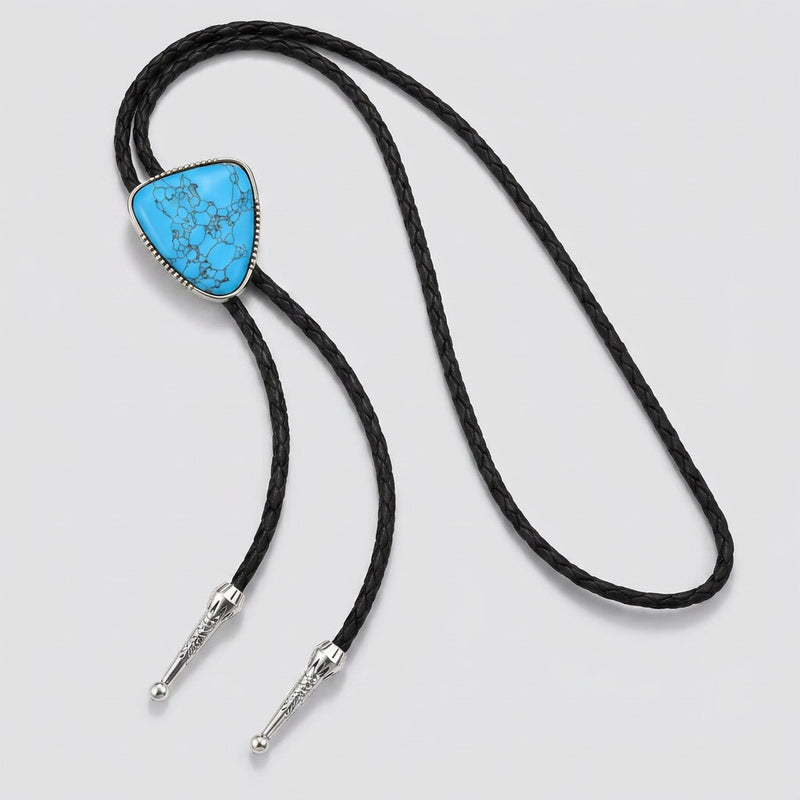 Turquoise Bolo Tie Necklace Western "American"