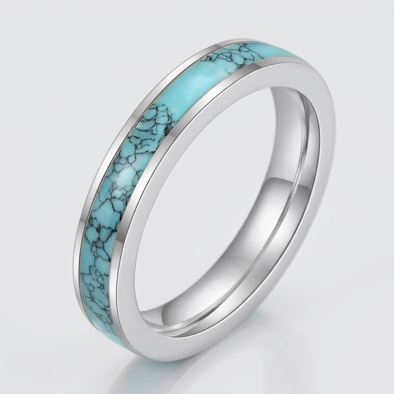 Turquoise Ring Birthstone of December "Cercle"
