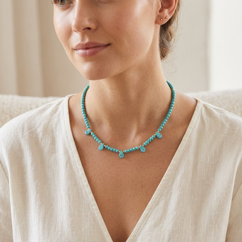 Turquoise Necklace "Reflection"