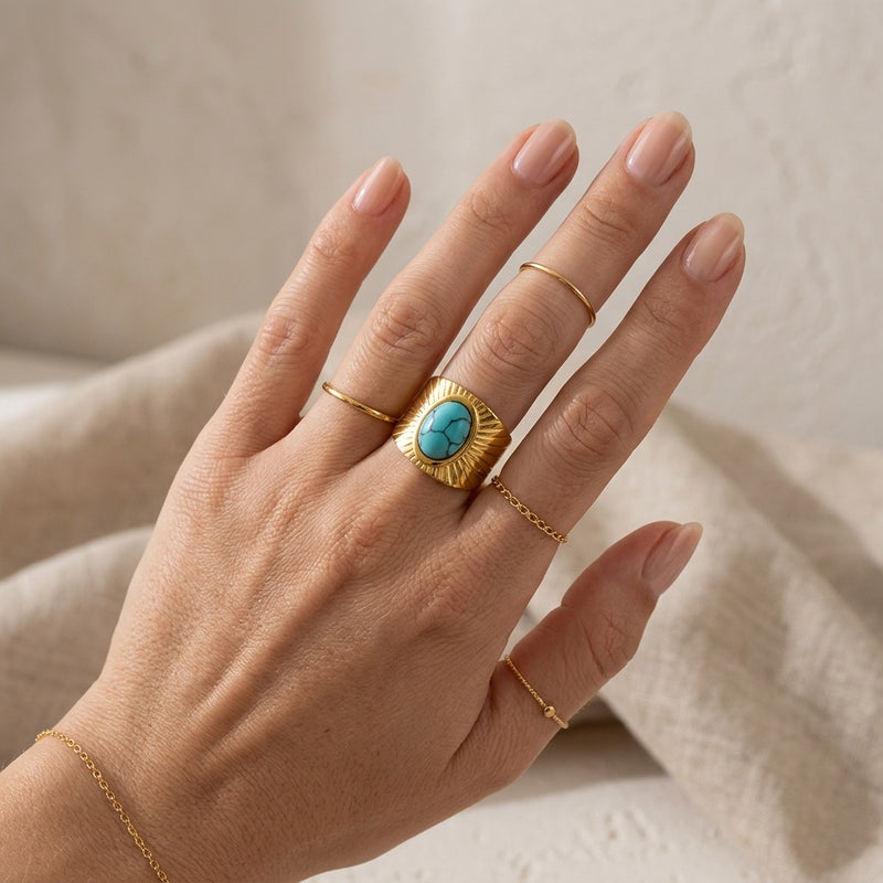Turquoise Ring "Lumina"