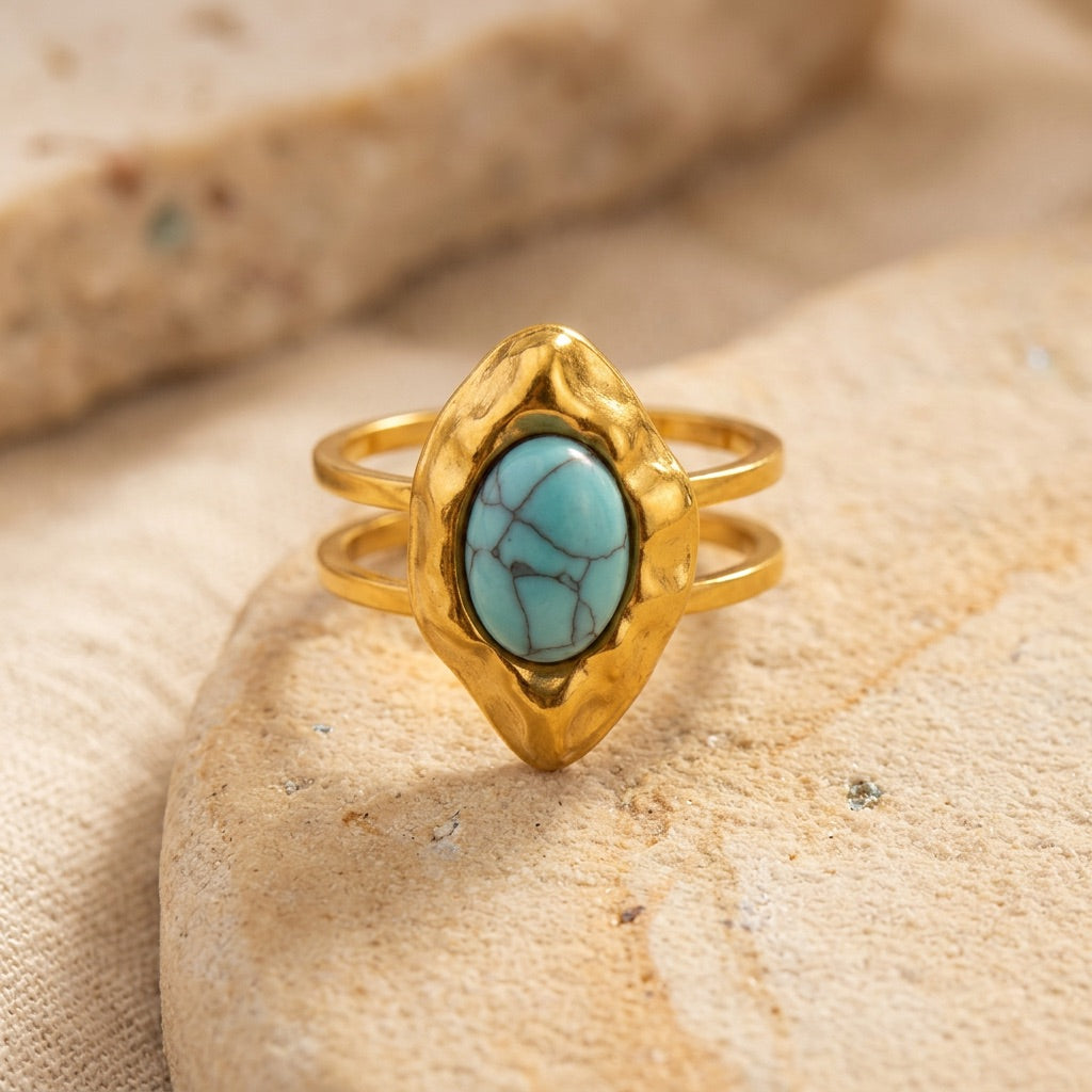 Turquoise Ring "Solara"