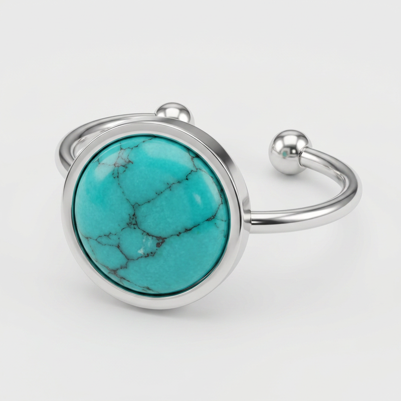 Turquoise Stone Ring “Silent Horizon”