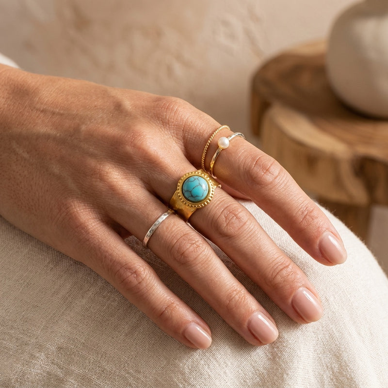 Turquoise Ring "Calyra"