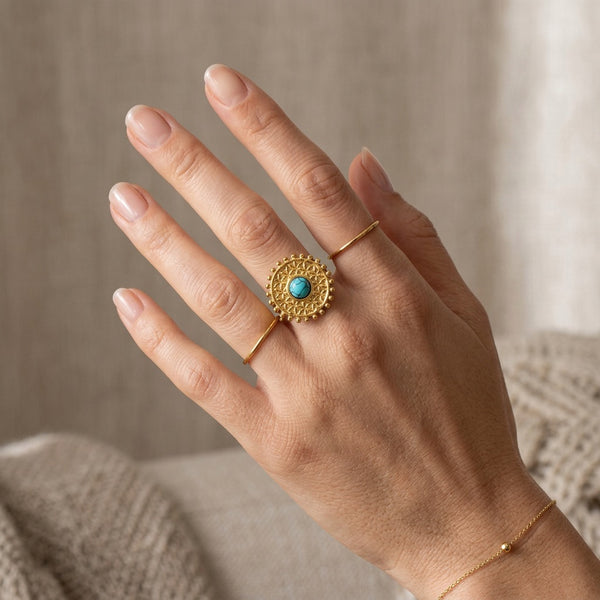 Turquoise Ring Lunessa